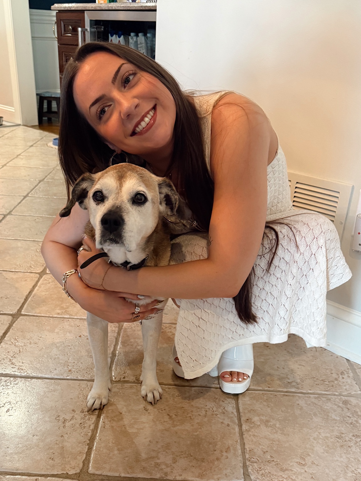 Josie with her dog